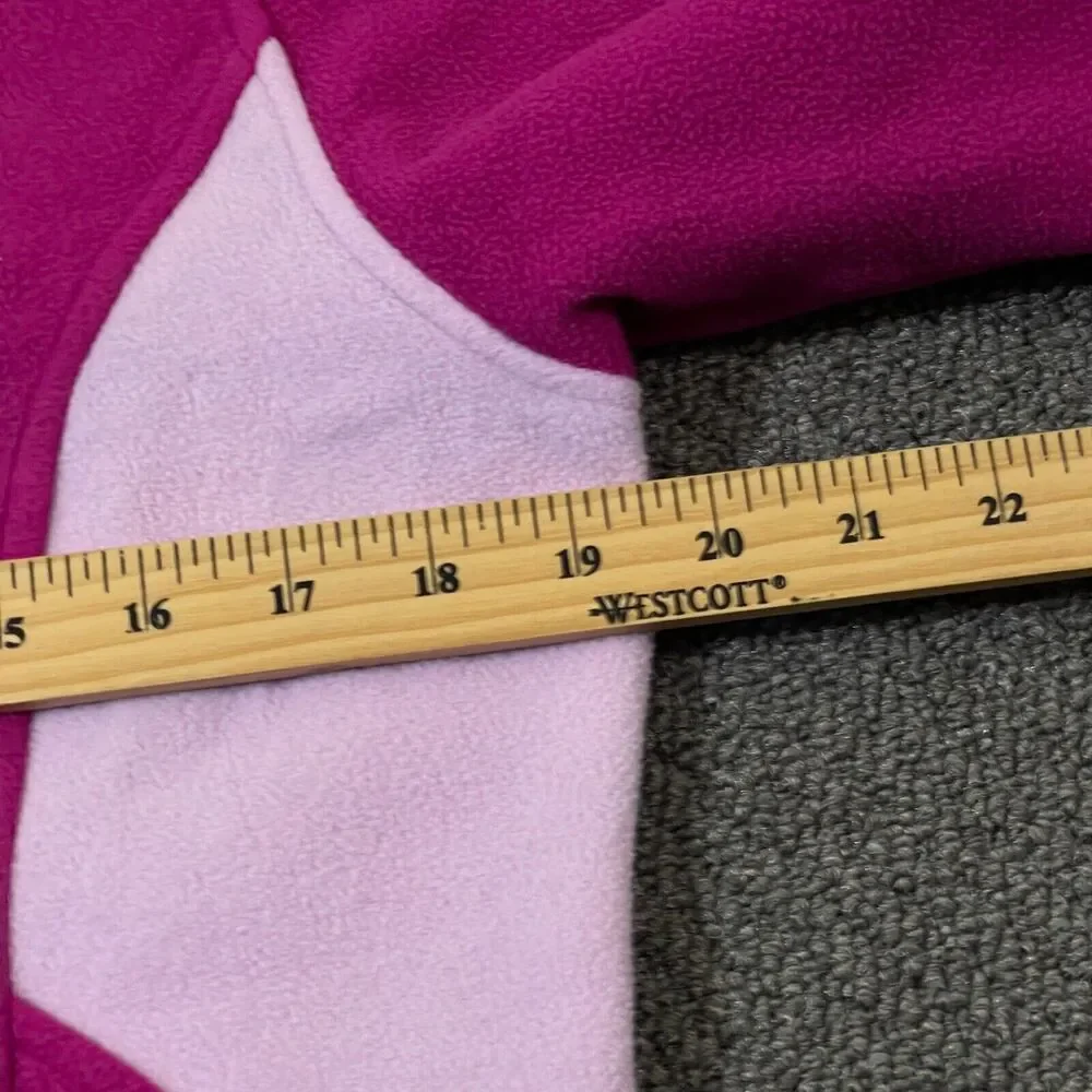 The North Face Girls Size XL 18 Full Zip Jacket Fleece Pink/Purple